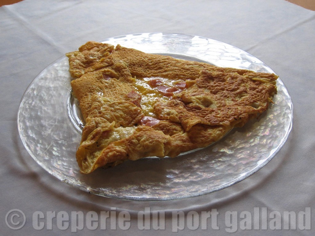 Omelette cuite sur billig