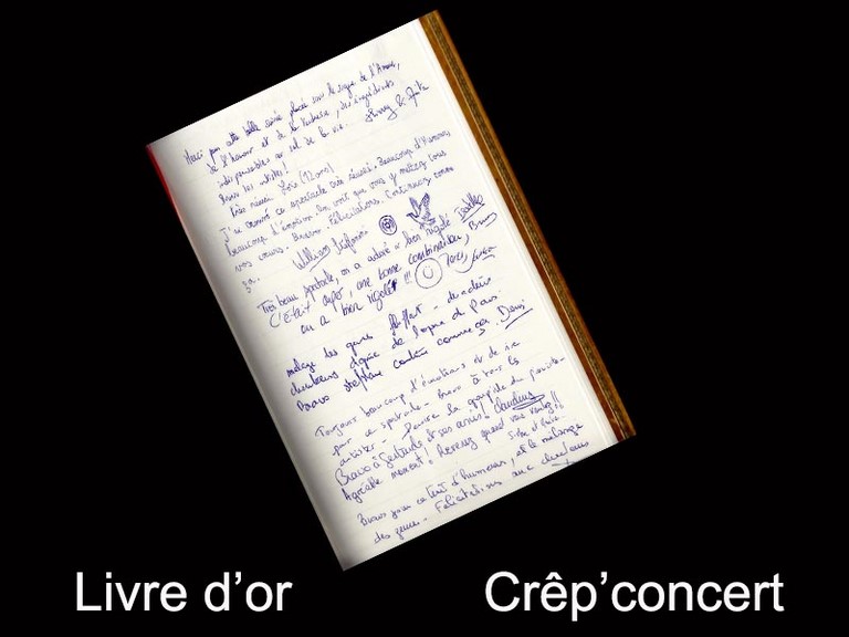 Livre d'or crep'concert Livre d'or crep'concert