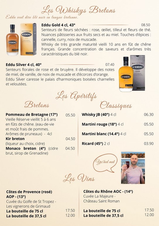 Nos apéritifs. Whisky bretons
