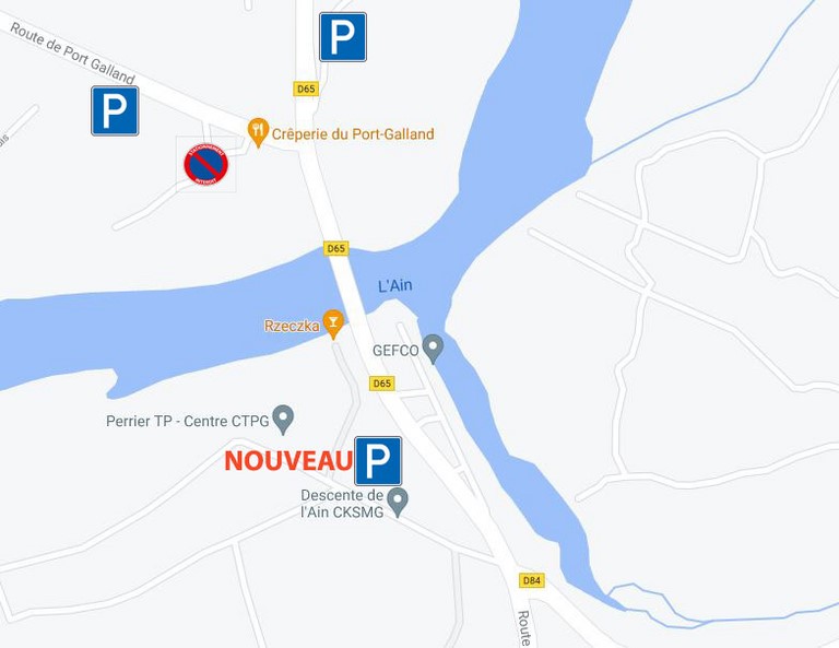 Parking proches de la crêperie