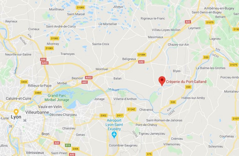Crêperie du Port Galland . Loyettes, St Vulbas , Plaine de l'Ain PIPA, A42 Pérouges, Meximieux , Amberieu en Bugey , Beynost , Montluel Lyon