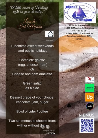 Lunbch set menu